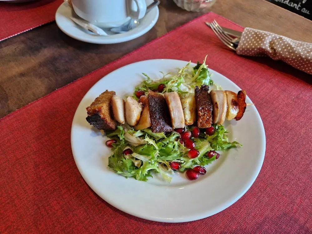 Brochette Au Boudin Blanc